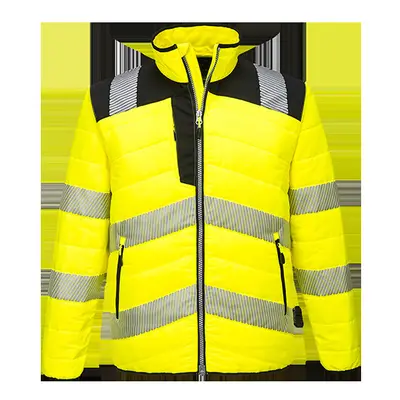 (Black & Yellow, 5XL) PW3 Hi-Vis Baffle Jacket