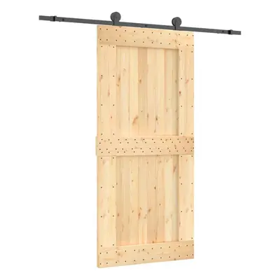 vidaXL Sliding Door with Hardware Set Interior Door Barn Door Solid Wood Pine