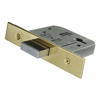 64mm Lever Mechanism BS Deadlock Stainless Brass Door Security Latch