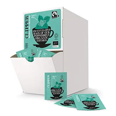 Clipper Organic Peppermint Tea Bags | Individually Wrapped Infusion Teabag Sachets | Bulk Buy fo