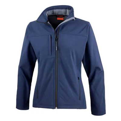 (14 UK, Navy) Result Womens/Ladies Classic Softshell Soft Shell Jacket