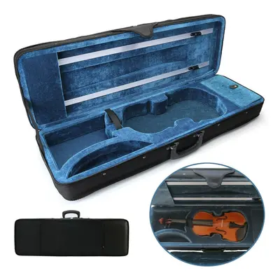 Violin Case Full Size 4/4 Professional Oblong Shape Cushioning Carry Box