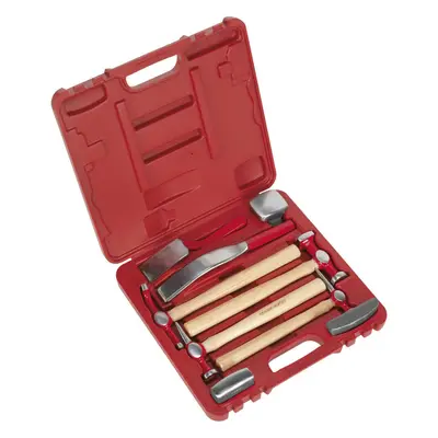 9 Piece Drop Forged Panel Beating Set - Hickory Shafts - Drop Forged Steel