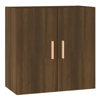 (Brown oak) vidaXL Wall Cabinet Floating TV Unit Wall Mounted Cabinet Engineered Wood