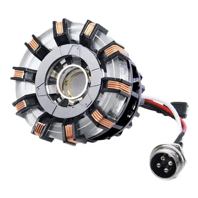 (270g) 1:1 Aluminum Alloy Arc Reactor DIY Model MK2 Led Light Mark Chest Tony Heart Lamp Science