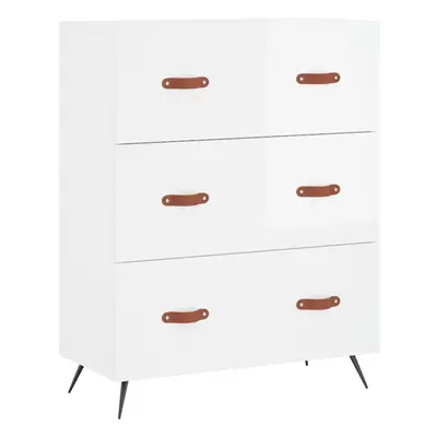 (high gloss white) vidaXL Chest of Drawers File Cabinet Sideboard Office Cabinet Engineered Wood