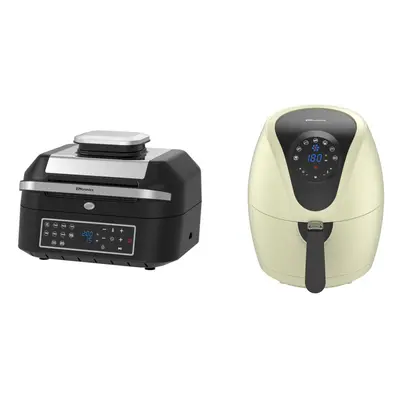 Emtronics 4.5L Cream & 6.3L Air Fryer Set