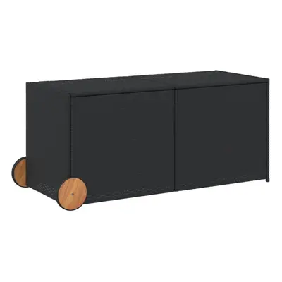 (black, x x 56/59.5 cm) vidaXL Garden Storage Box Bench Container Chest Shed Blanket Box Poly Ra