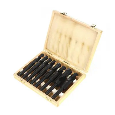 (Wooden box) 8pcs 9/16 to Inch HSS Twist Drill Bit Hole Cutter for Wood Plastic Aluminum