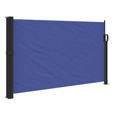 vidaXL Retractable Side Awning Outdoor Privacy Screen Shade Blue 117x300 cm