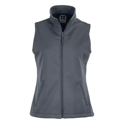 (XS, Convoy Grey) Russell Ladies/Womens Smart Softshell Gilet Jacket