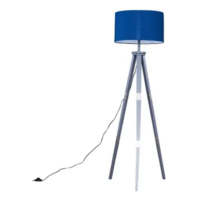 Tripod Grey Floor Lamp