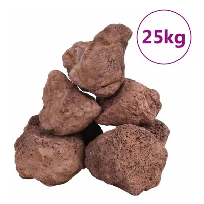 (red, cm (25 kg)) vidaXL Volcanic Rocks Lava Accent Rocks Aquarium Volcanic Lava Stones Beads