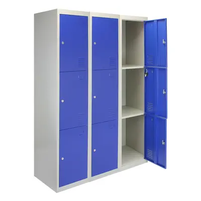 Storage Metal Lockers Lockable x Doors Flat Packed Units Gym Changing Room