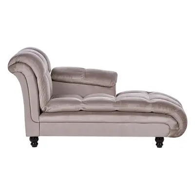 Left Hand Chaise Lounge Taupe LORMONT