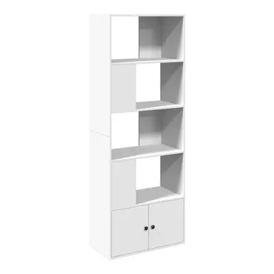 (white, x x cm) vidaXL Bookcase Bookshelf Book Rack Storage Cabinet Cupboard Engineered Wood