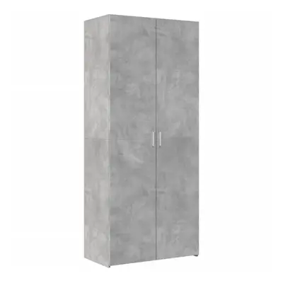 (concrete grey) vidaXL Highboard Sideboard Cabinet Storage Cupboard Black Engineered Wood