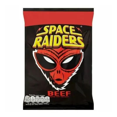 Box of Packs of Space Raiders Beef Flavour Crisps 25g