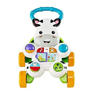 Fisher-Price Learn with Me Zebra Walker ÃÃ¢Ã¢ UK English Edition, Musical Infant Walking Toy