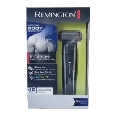 Remington BHT300 Series Wet/Dry Body Groomer, WETTech In-Shower Body Shaver, 120V - Import from 