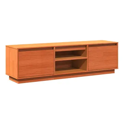 vidaXL TV Cabinet TV Stand TV Unit Media Cabinet Wax Brown Solid Wood Pine