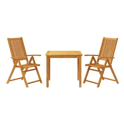 (85 x x cm/ piece) vidaXL Garden Dining Set Piece Outdoor Table and Chair Solid Wood Acacia