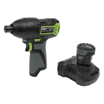 10.8V Cordless Impact Driver Kit - 1/4" Hex Drive - With 2Ah Battery & Charger