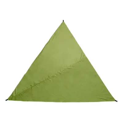 (Tan) 3m Triangular Waterproof Tent Sunshade Garden Patio Awning Canopy Sun Shelter