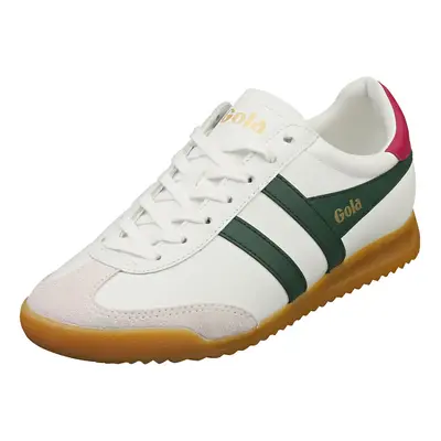 (4) Gola Torpedo Womens Casual Trainers in White Green