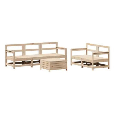 vidaXL Garden Sofa Set Piece Outdoor Sofa Set Corner Sofa Solid Wood Pine