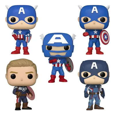 Captain America Through the Ages US Exclusive Pop! Vinyl 5Pk