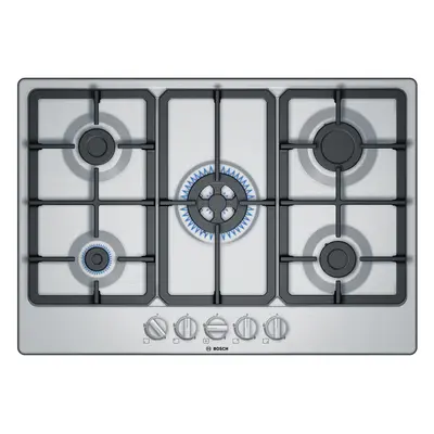 Bosch Serie PGQ7B5B90 75cm Gas Hob - Stainless Steel