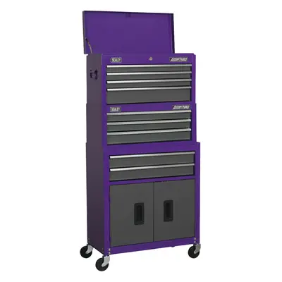 615 x x 1295mm PURPLE Drawer Topchest Rollcab Combination Tool Chest Unit