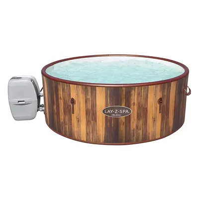 Lay-Z-Spa Helsinki Hot Tub, Wood Effect Inflatable Spa with Freeze Shield