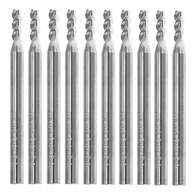 10pcs 3mm HRC58 Flutes End Mill Cutter Tungsten Carbide CNC Milling Cutter Tool for Aluminum