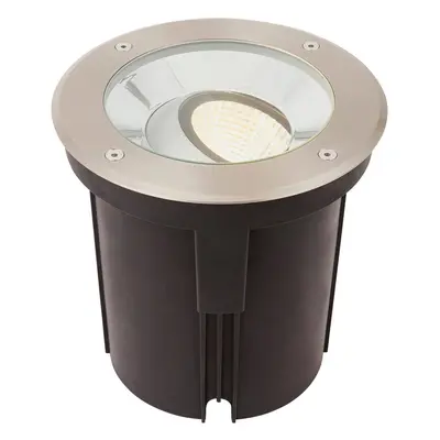 Stainless Steel IP67 Ground Light - 16.5W Warm White Tilting Head LED