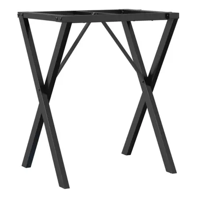 vidaXL Dining Table Legs X-Frame Desk Legs DIY Metal Furniture Legs Steel