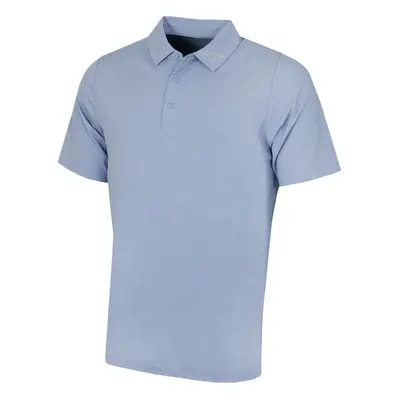 (XL, Chambray) Callaway Golf Mens Classic Jacquard Stretch Moisture Wicking Polo Shirt