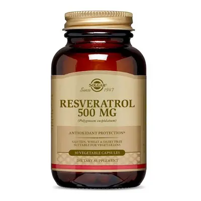 Solgar Resveratrol mg Dietary Supplement 30's Vegetable Capsules Antioxidant Protection