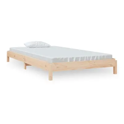 (brown, x cm) vidaXL Solid Wood Pine Stack Bed Bedroom Stackable Bed Multi Colours/Sizes