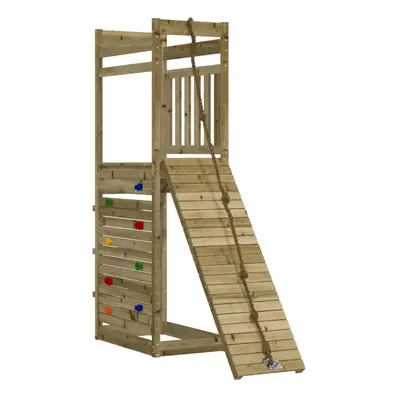 (solid impregnated pinewood) vidaXL Outdoor Playset Playhouse Play Tower Playground Set Solid Wo