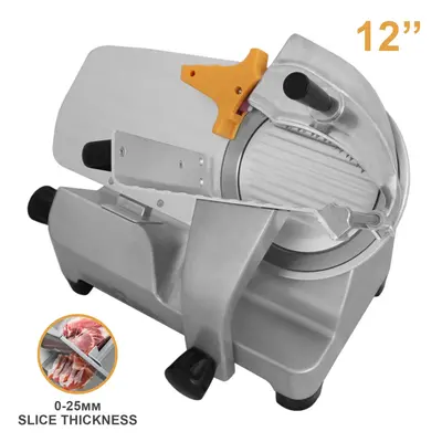 Meat Slicer Electric Food Deli Cutter 12" Veg Bread Stainless Steel Machine