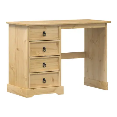 vidaXL Dressing Table Cosmetic Table Makeup Table Vanity Desk Solid Wood Pine