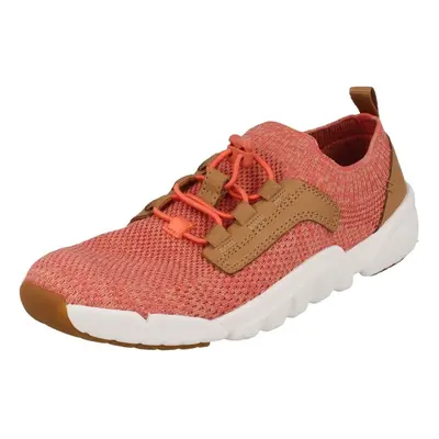 (UK 12.5 Child, Coral (Orange)) Childrens Boys Girls Clarks Trainers Tri Jump - G Fit