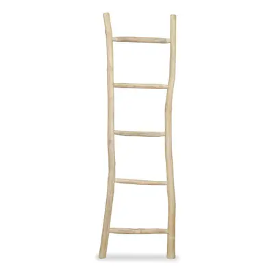 vidaXL Teak Towel Ladder with Rungs 45x150cm Natural Rack Holder Bathroom