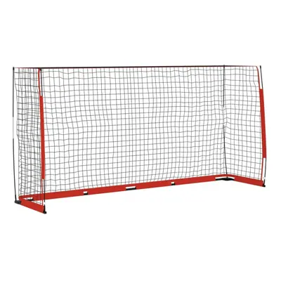 (366.5 x x cm) vidaXL Soccer Goal Steel Portable Football Goal 184x91x124.5/366.5x91x183 cm