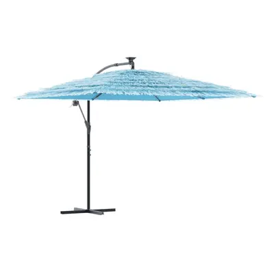 (blue, x x cm) vidaXL Garden Parasol with Steel Pole Outdoor Umbrella Patio Sun Parasol White