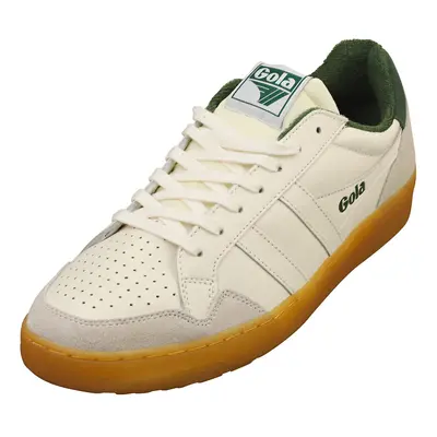 (8) Gola Eagle Mens Casual Trainers in Off White Green