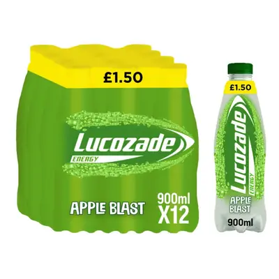 Lucozade Energy Drink Apple 900ml (Pack of 12)