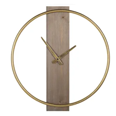 Wall Clock CASITAS cm Wood Gold